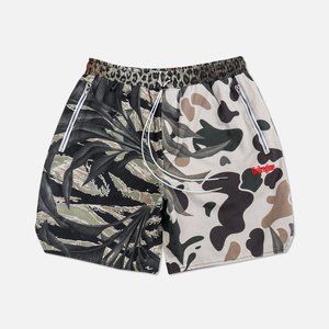 Civil Regime Walk Shorts in Jungle Camo - Size Large